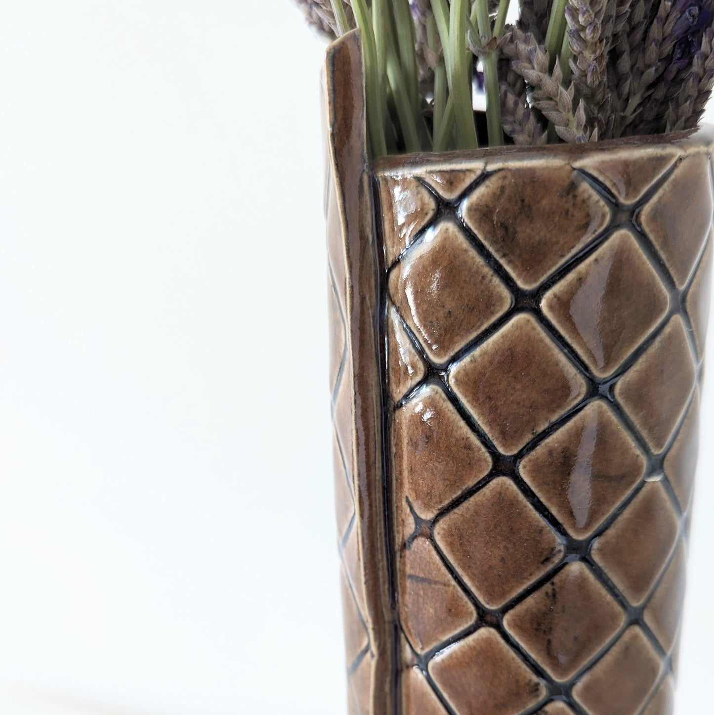 The Quilted Vase in Burnt Umber