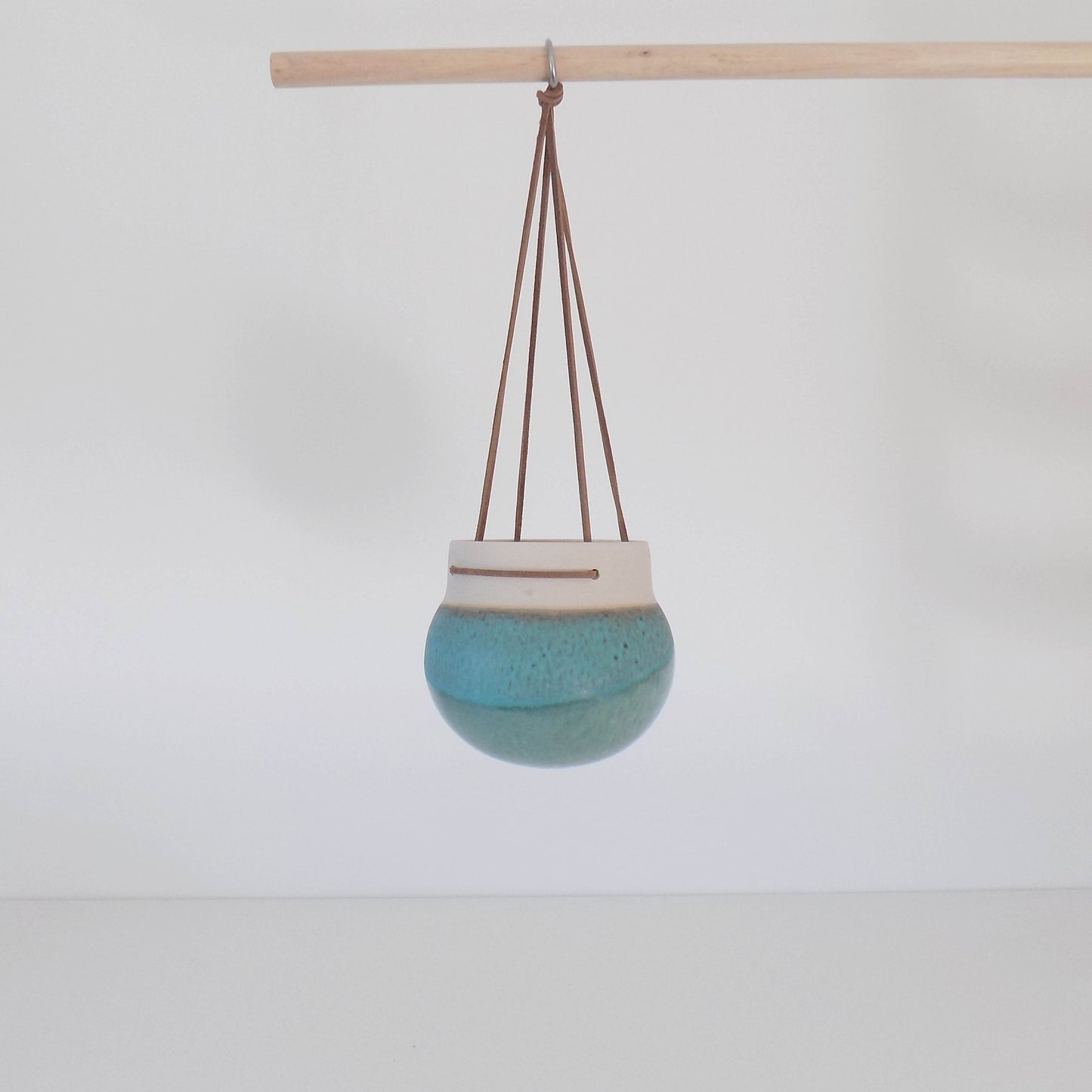 The Hanging Planter in Blue Geode