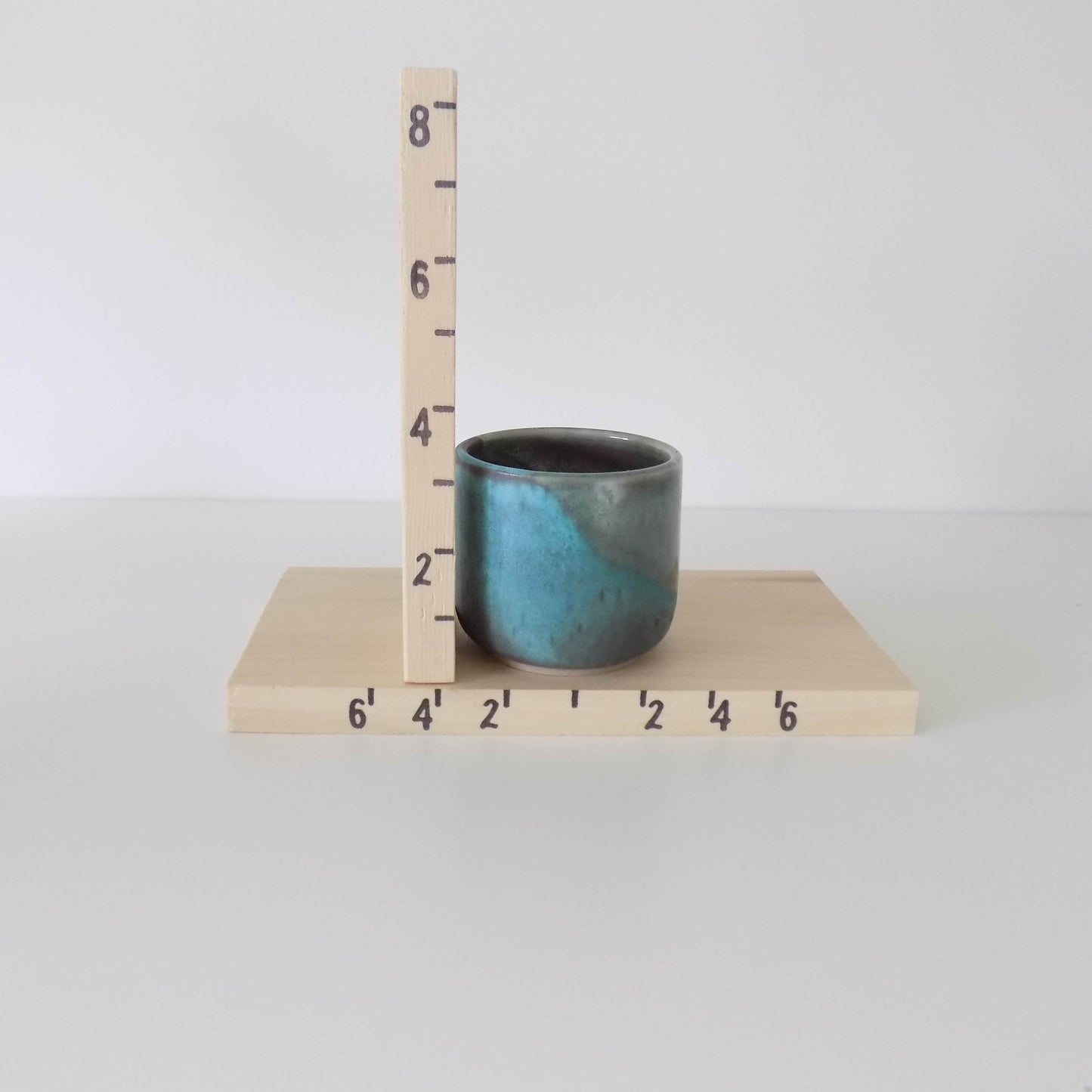 The Shorty Planter in Blue Geode